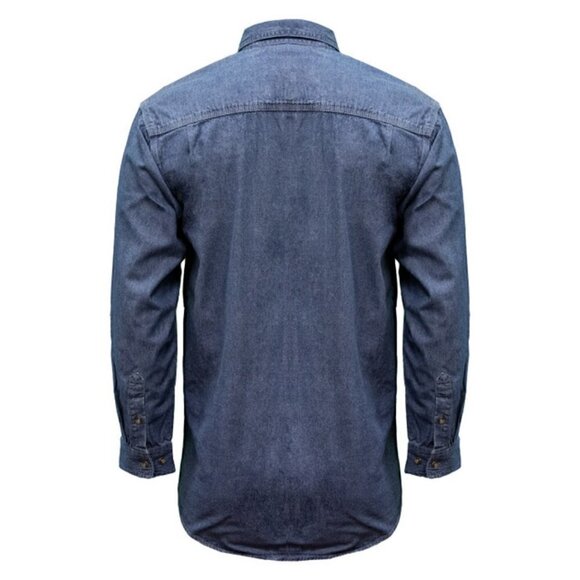 NWT Key Apparel Long Sleeve Men's Denim Work Shirt 2XLT - Picture 2 of 12